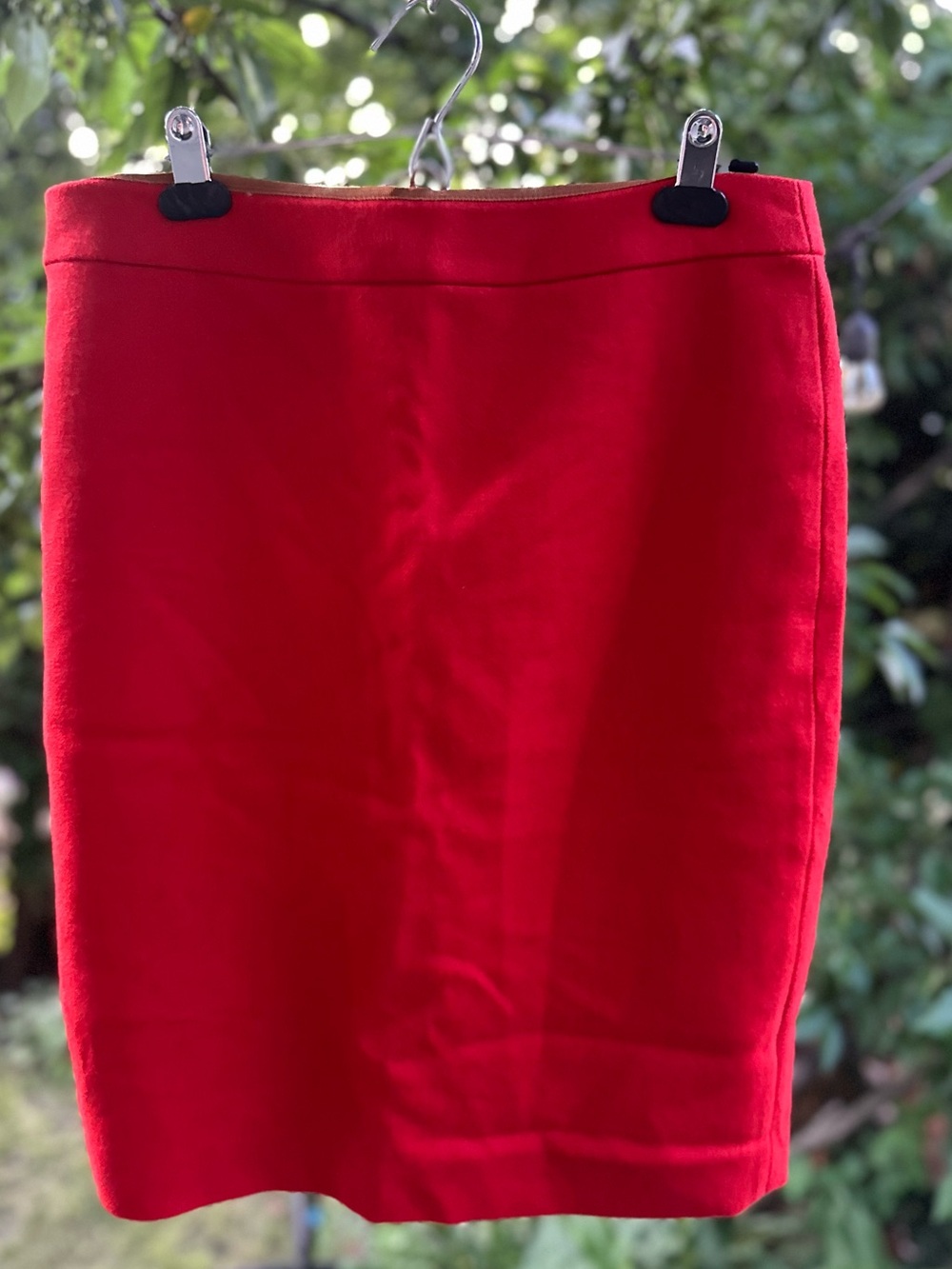 J. Crew Vibrant Red Pencil Skirt